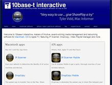 Tablet Screenshot of 10base-t.com